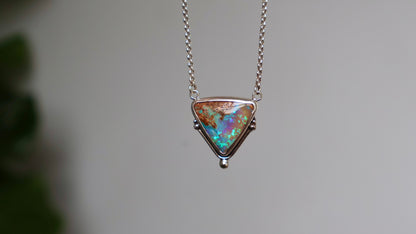 Iris - Boulder Opal Pendant