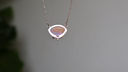 Lunaria - Boulder Opal Pendant