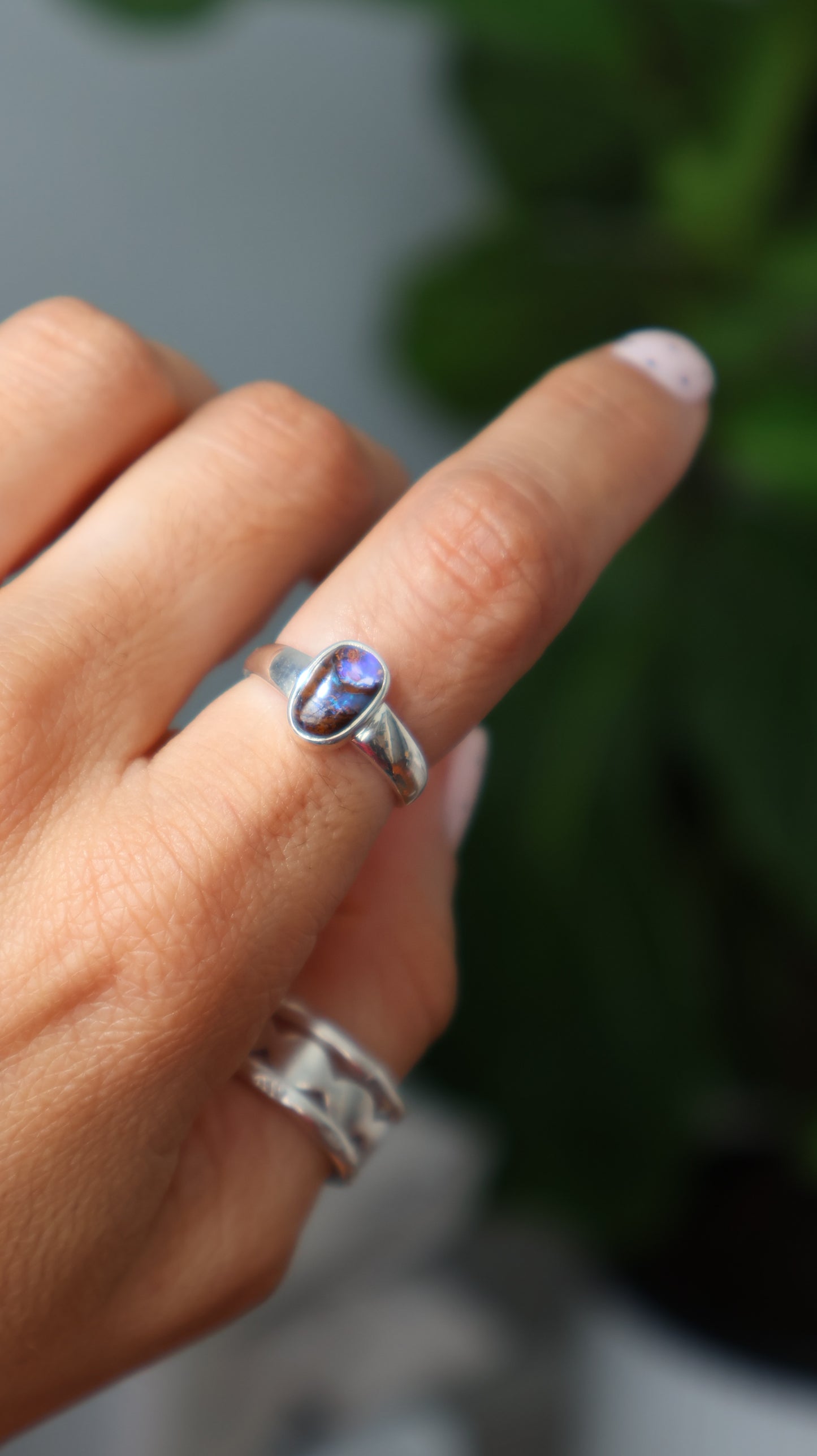 Earth & Tide -  Boulder Opal Ring