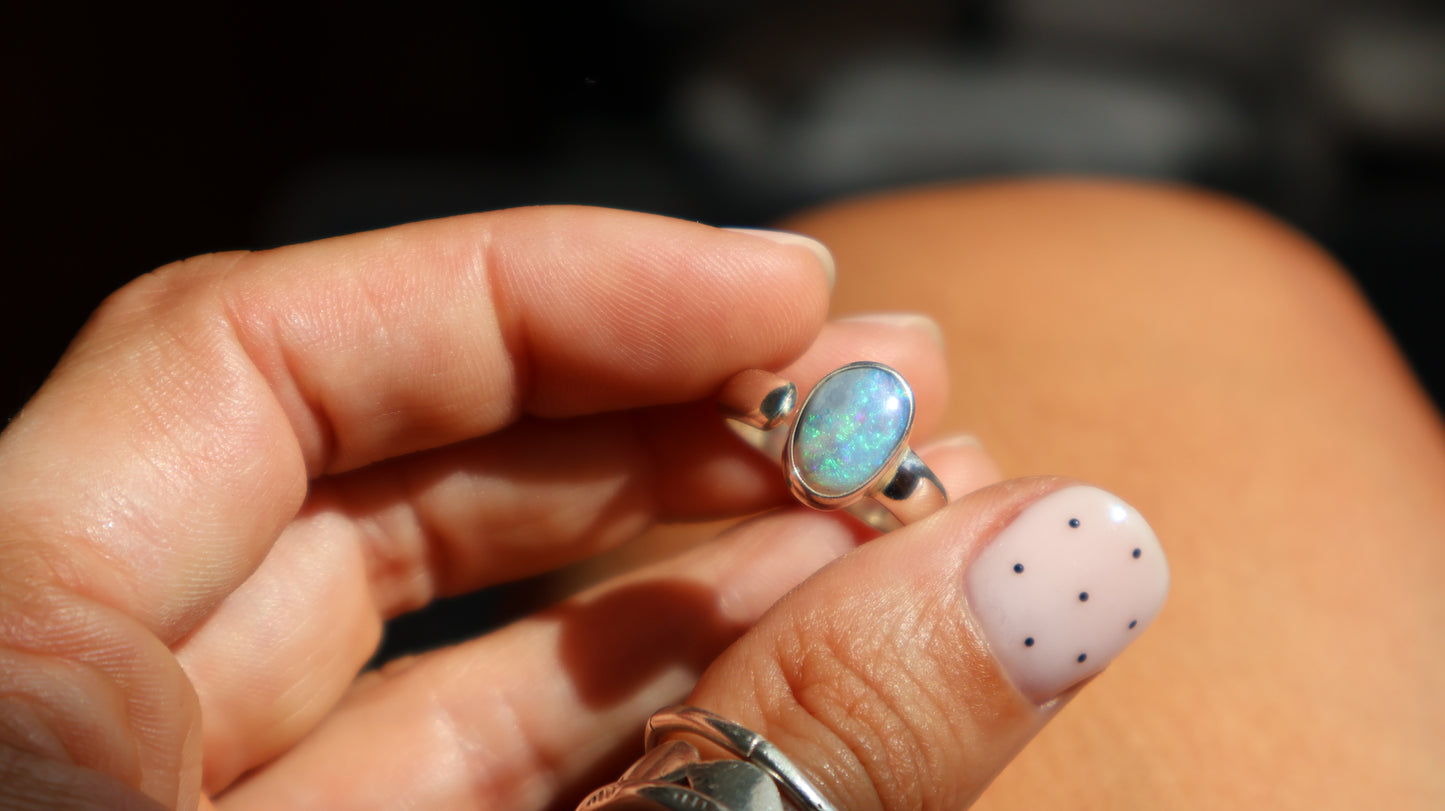 Moonlit Mist - Opal Ring