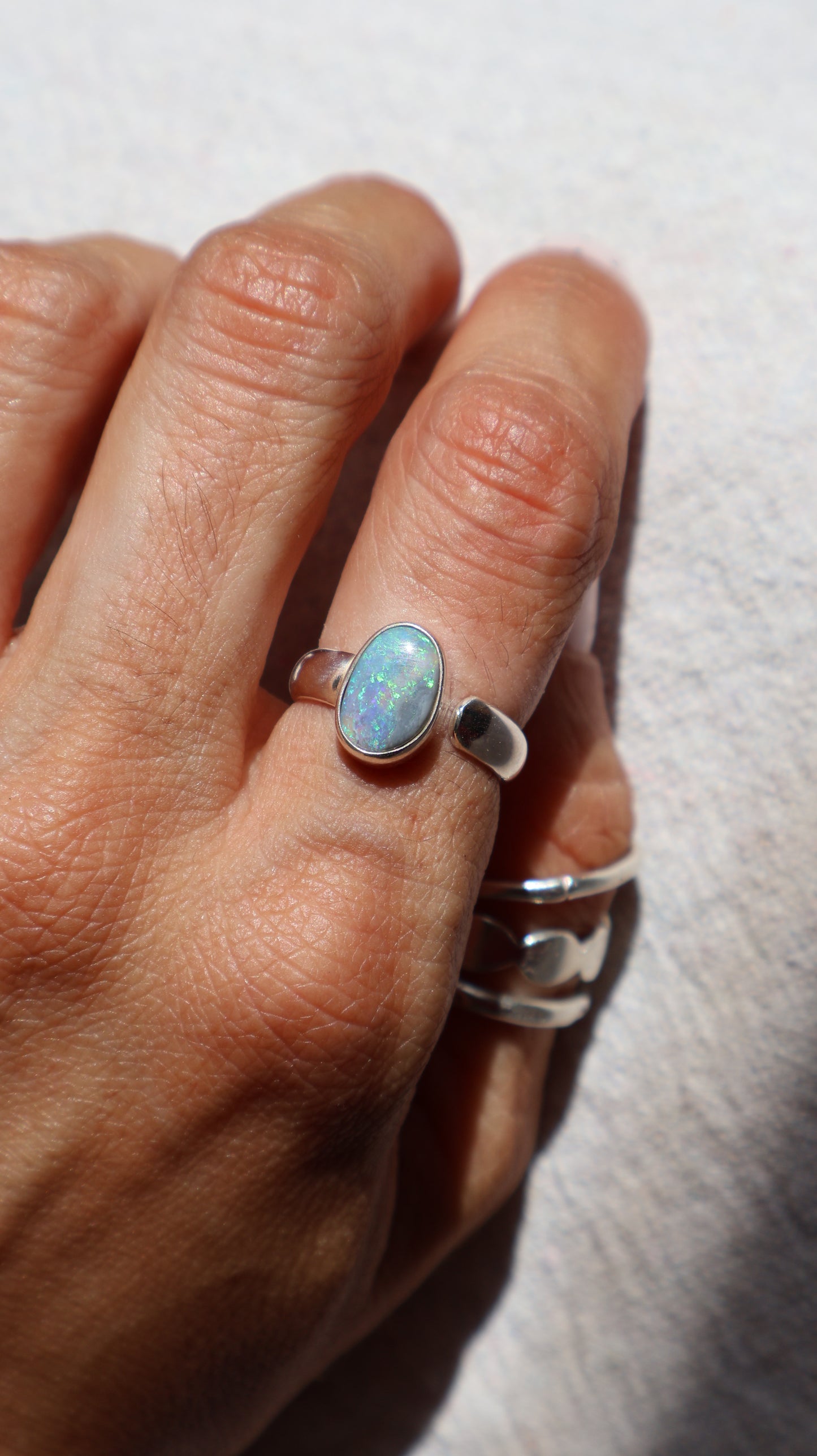 Moonlit Mist - Opal Ring