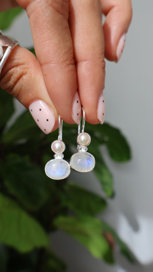 Pearl & Moonstone Tide Drops