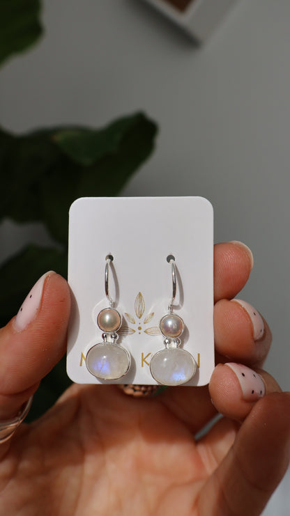 Pearl & Moonstone Tide Drops
