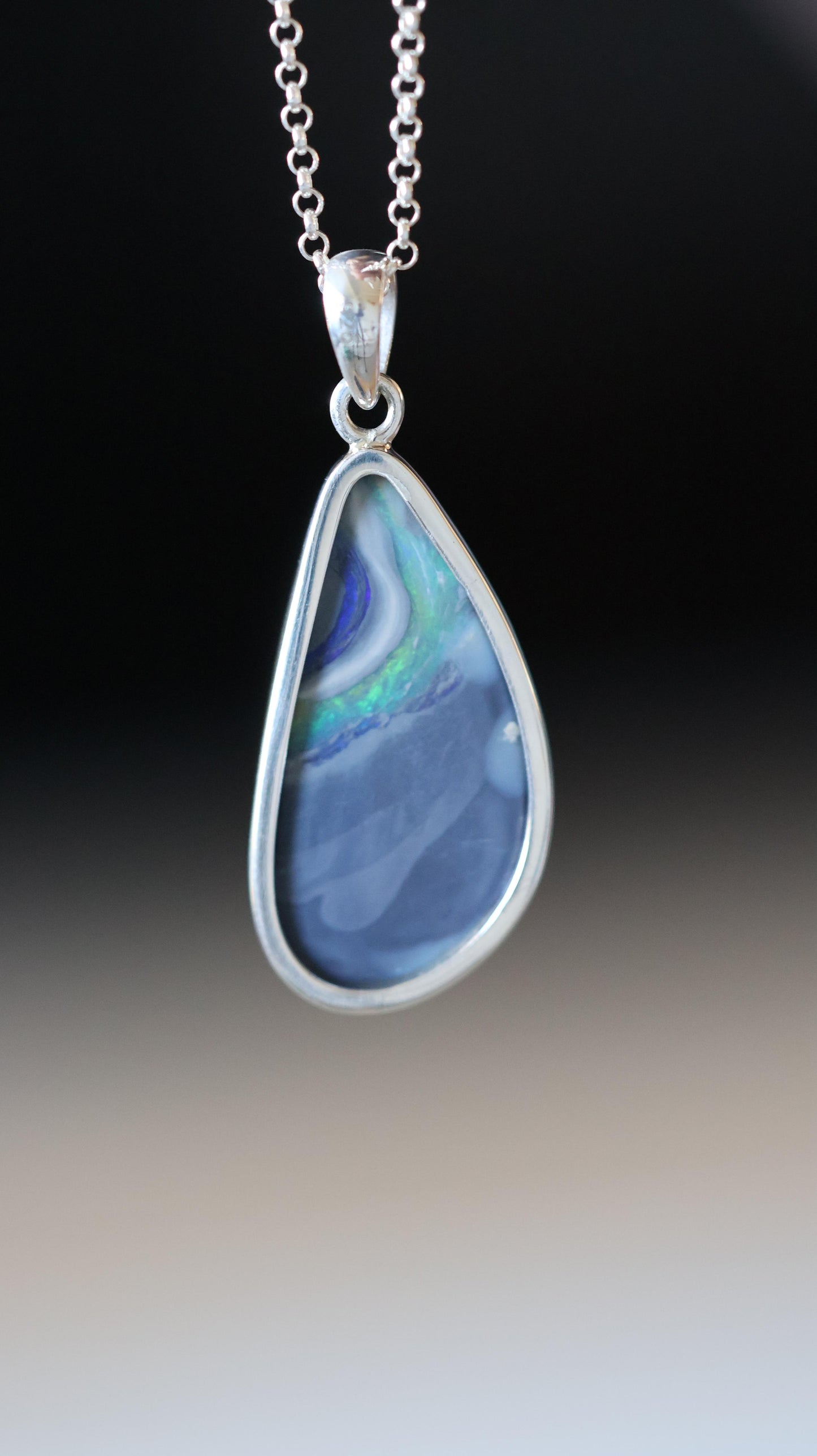 Lightning Ridge Opal Pendant