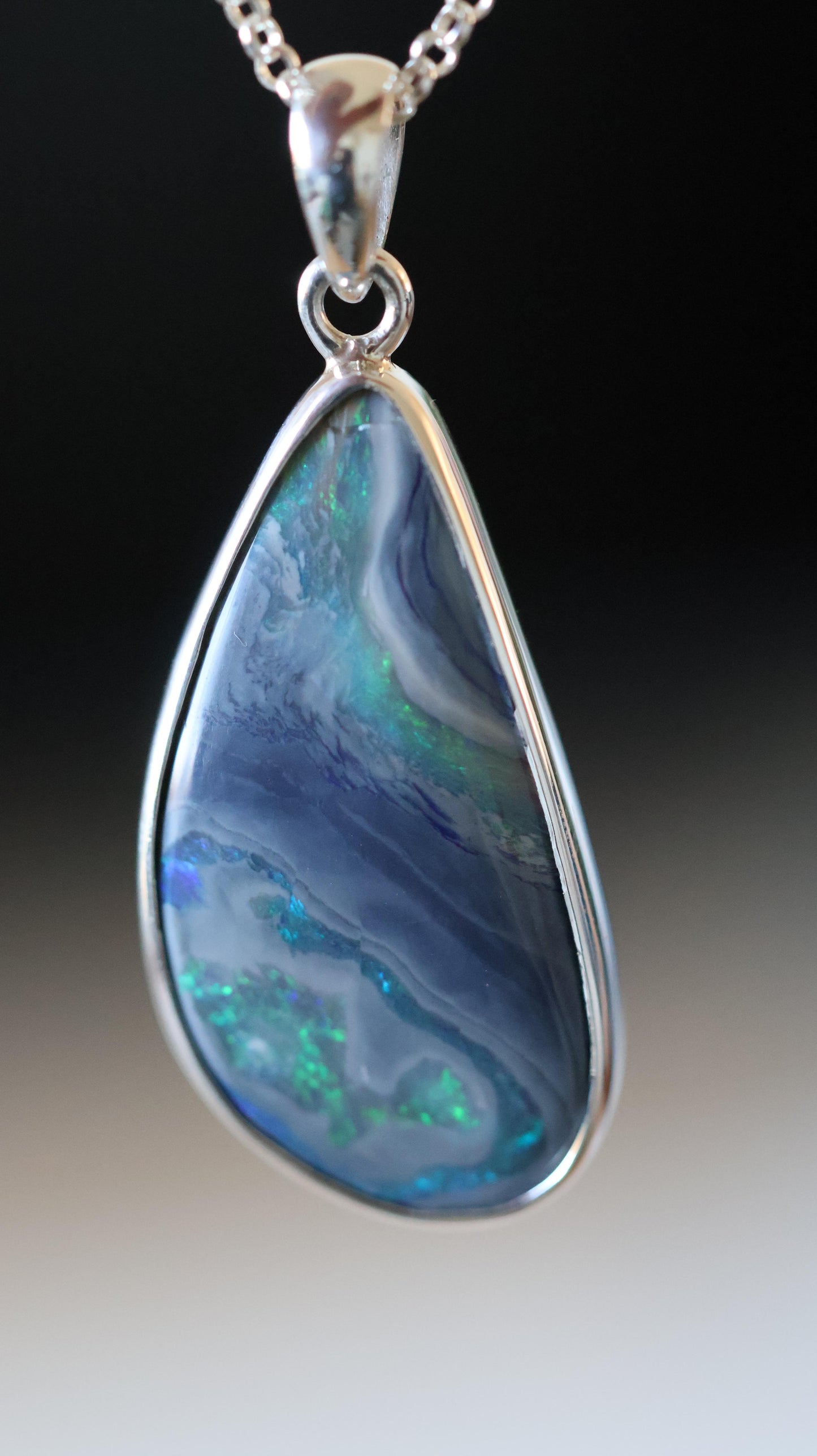 Lightning Ridge Opal Pendant