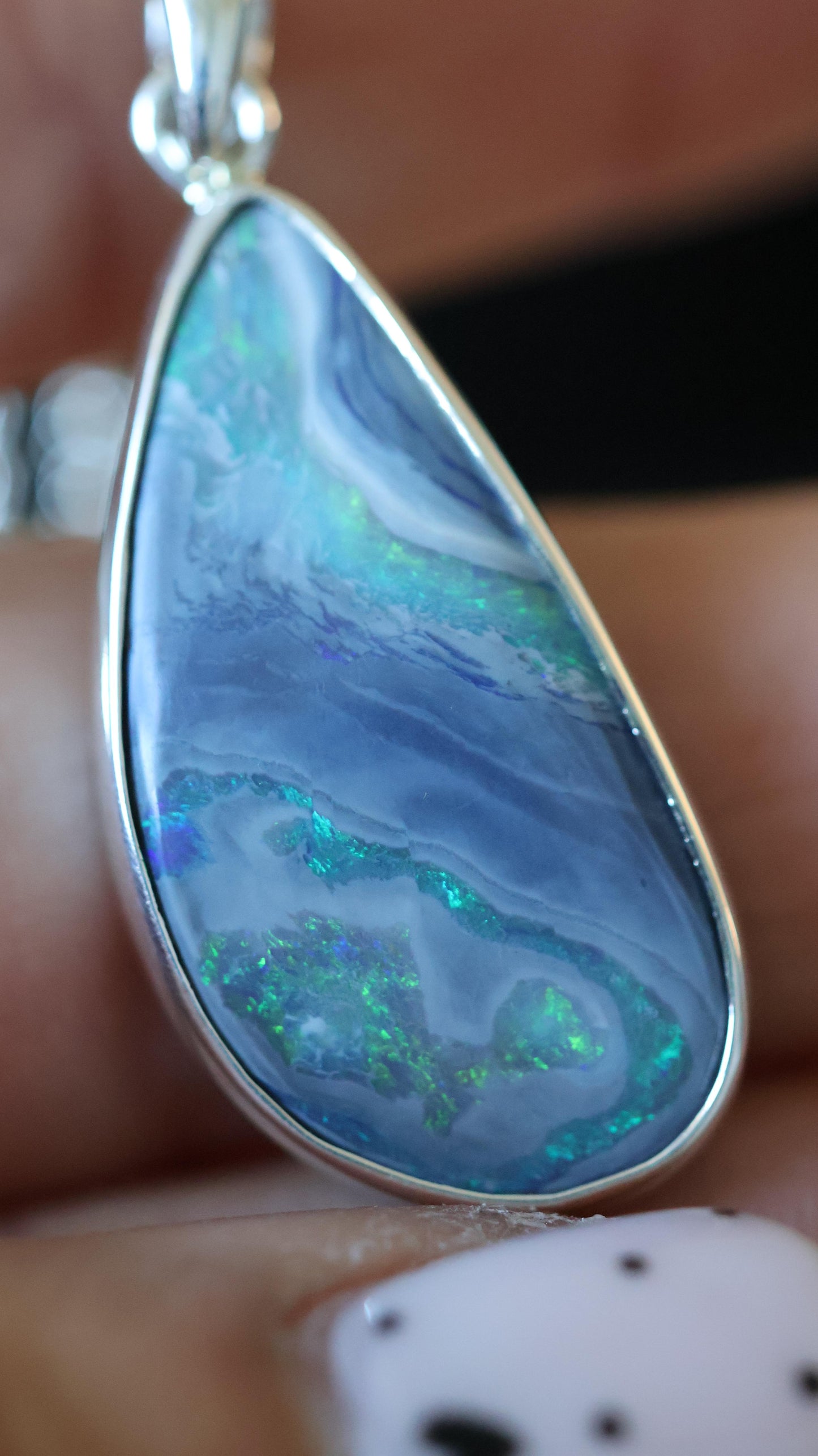 Lightning Ridge Opal Pendant