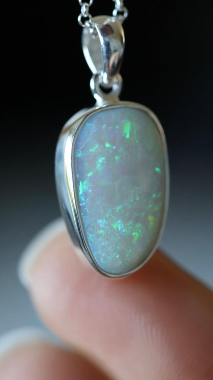 Solid opal Pendant