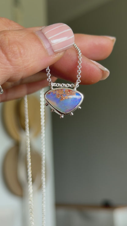 Boulder Pipe Opal Necklace