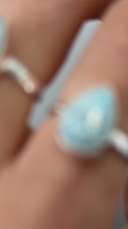Larimar Wave - Ring