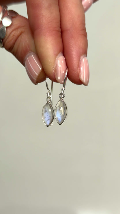 Marquise Moonstone Earrings