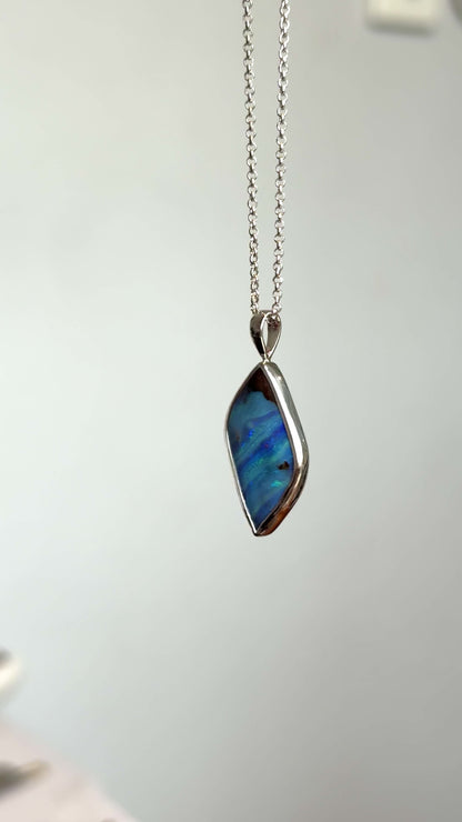 Mar - Solid opal Necklace