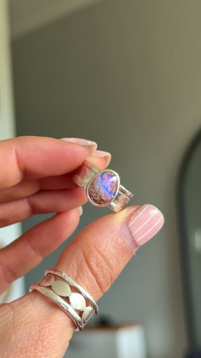 Boulder Opal Ring 8 (P)