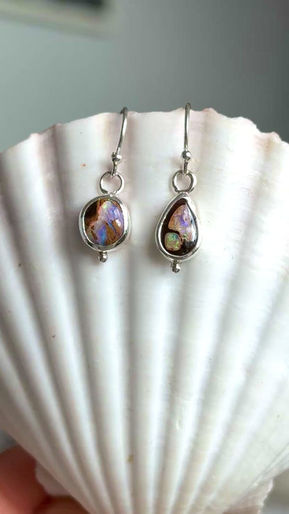 Boulder Glow Opal Earrings