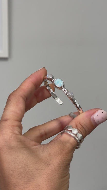Larimar & Moonstone - Malie Cuff