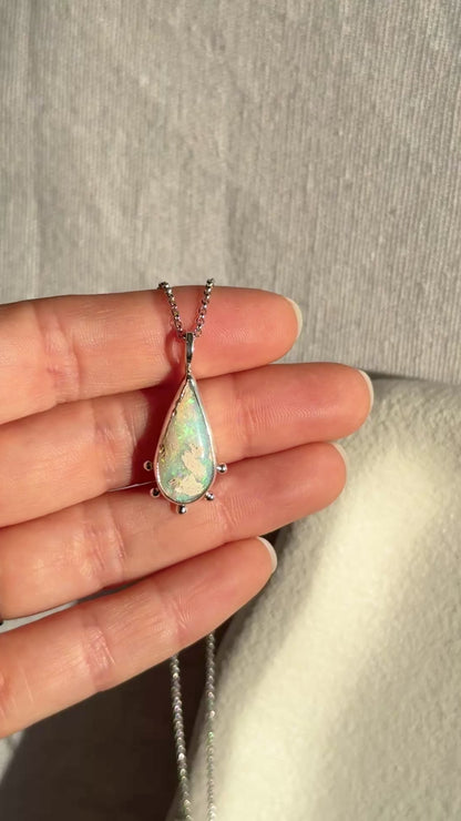 Aura Pendant - Solid Australian Opal