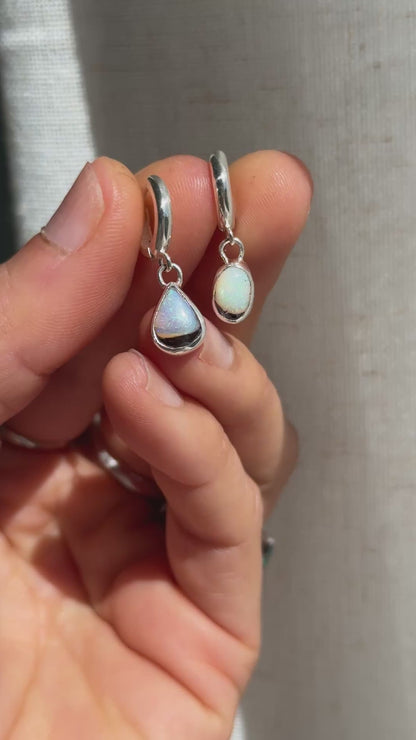 Aurora Opal Hoops