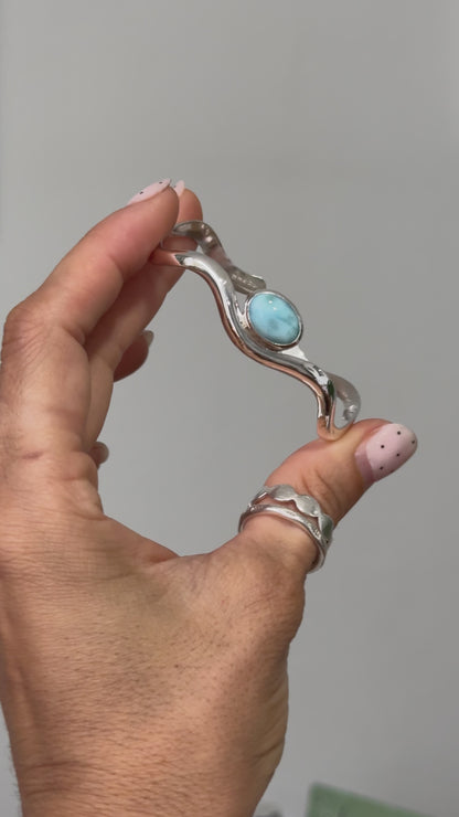 Nalu Larimar Cuff