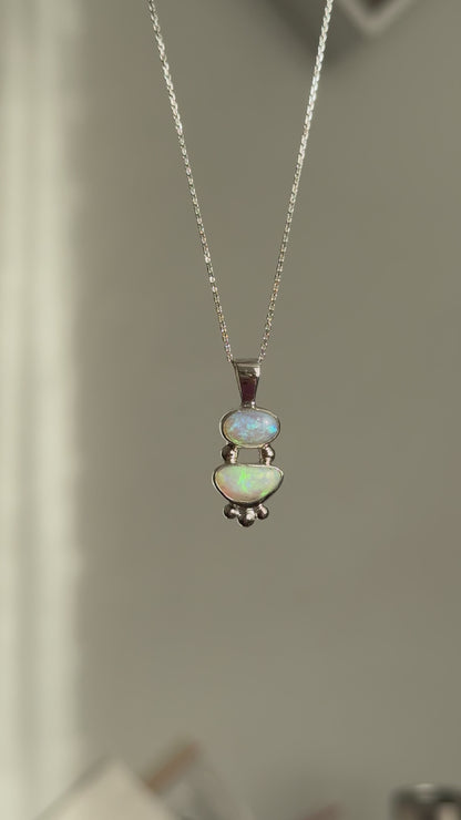 Leila — Lightning Ridge Opal Necklace
