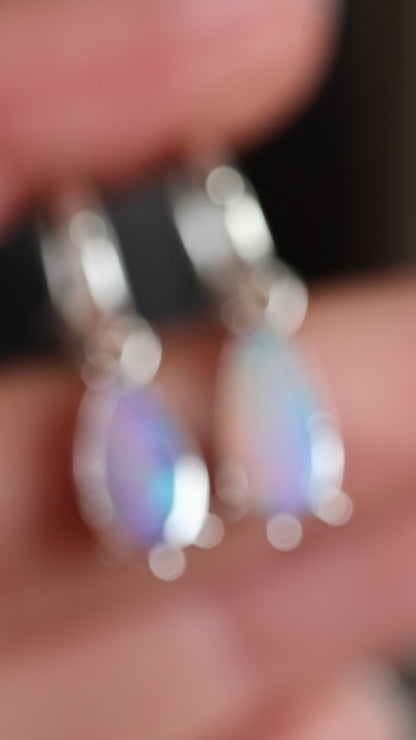 Pipe Opal Hoops