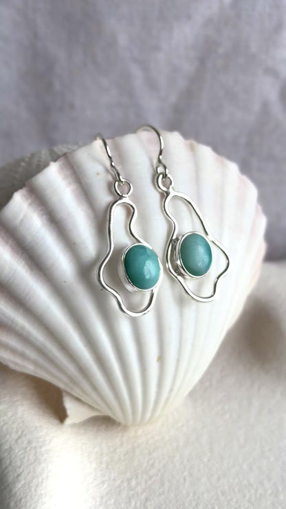 Flow Larimar - Earrings