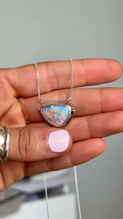 Lola - Boulder Opal Necklace