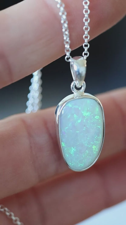 Solid opal Pendant