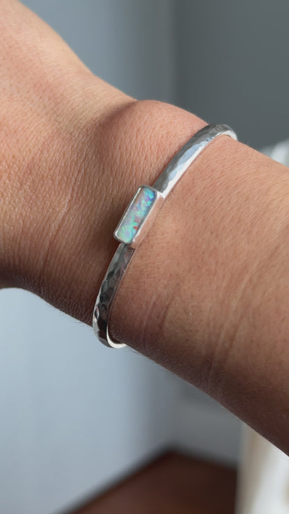 Ava - Pipe Opal Cuff Bracelet