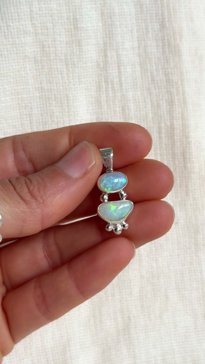 Leila — Lightning Ridge Opal Necklace