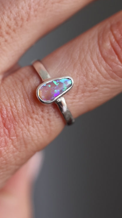 Crystal Opal Ring 7/ O