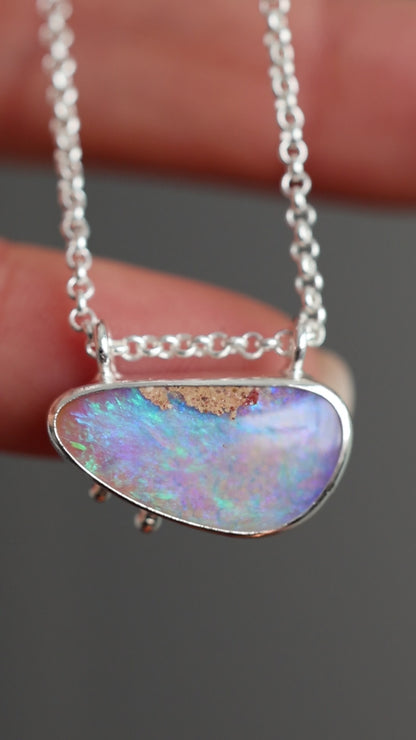 Solid Pipe Opal Necklace