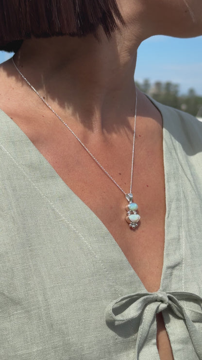 Leila — Lightning Ridge Opal Necklace