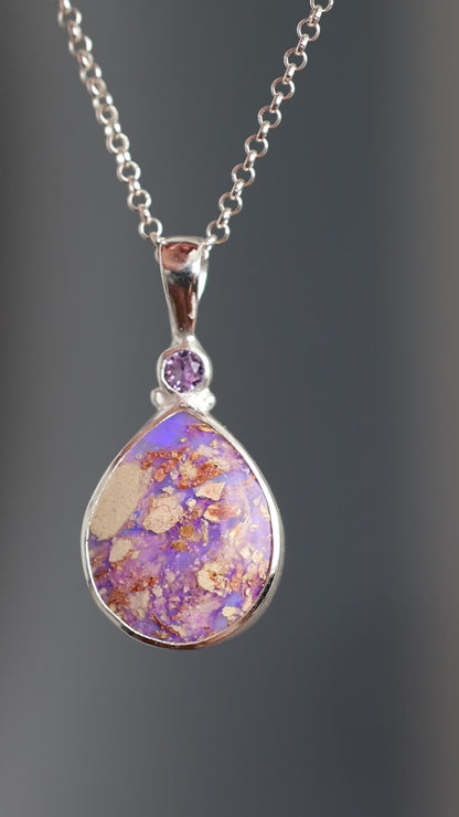 Boulder Opal & Lolite Pendant